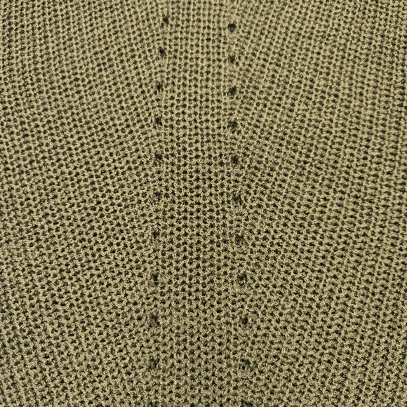 Rock & Roll Denim Womens Olive Green Knit Tank Top High Low Small 49-3235 - Picture 5 of 9